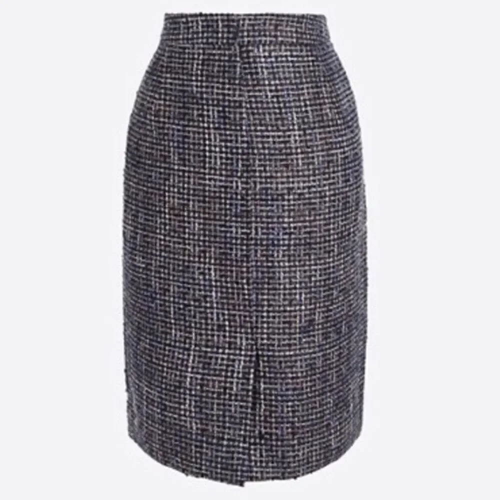 J. Crew MultiColor Tweed Pencil Skirt size 4